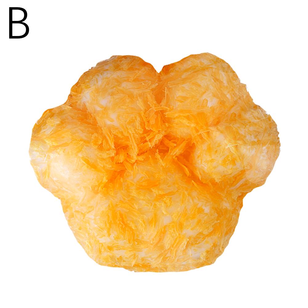 Juguetes de comida frita, juguetes supersuaves para apretar y descomprimir, garras de gato, gofres, serie de migas de pan simuladas