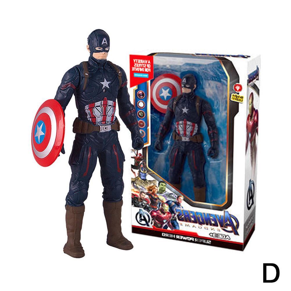 thumbnail image 1 of Figuras luminosas de los Vengadores: Capitán América, Spider-Man, Iron Man, modelo de muñeca, adornos, 1 of 7