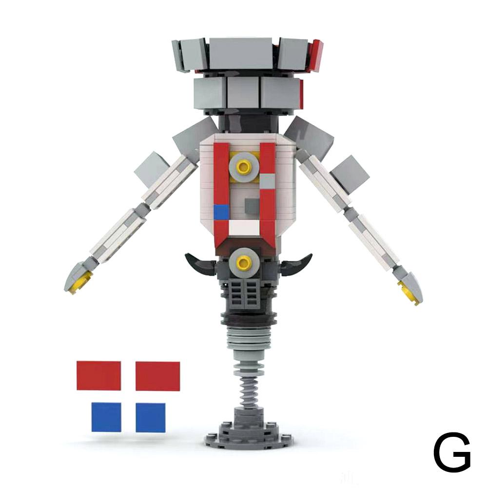 thumbnail image 1 of Bloques de construcción Moc: Hombre del baño vs. Hombre de vigilancia. Bloques de construcción: Inodoro Skibidi. Juego popular. Bloques de construcción. Juguetes., 1 of 2