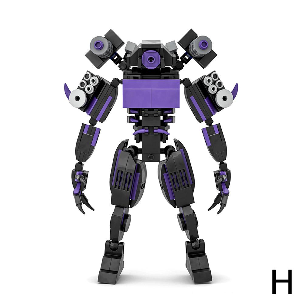 thumbnail image 1 of Bloques de construcción Moc: Hombre del baño vs. Hombre de vigilancia. Bloques de construcción: Inodoro Skibidi. Juego popular. Bloques de construcción. Juguetes., 1 of 2
