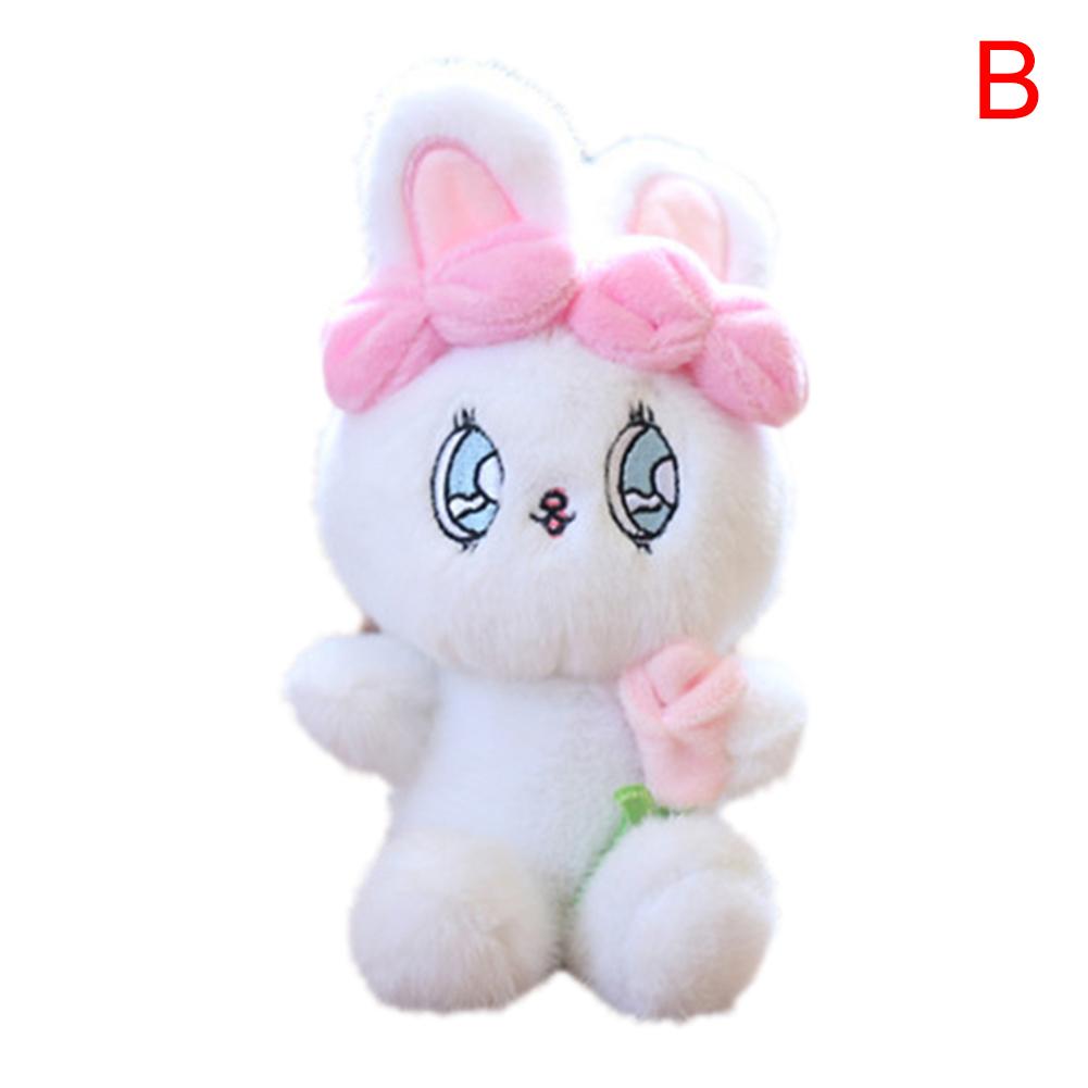 Muñeco de peluche con colgante de conejito, muñeco de trapo con bolsa de dibujos animados
