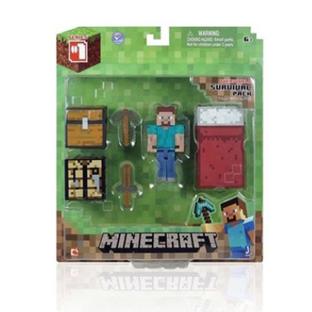 Rompecabezas periférico de My World, ensamblaje de minifiguras, modelo de muñeca, figurita, adornos, modelo de arma