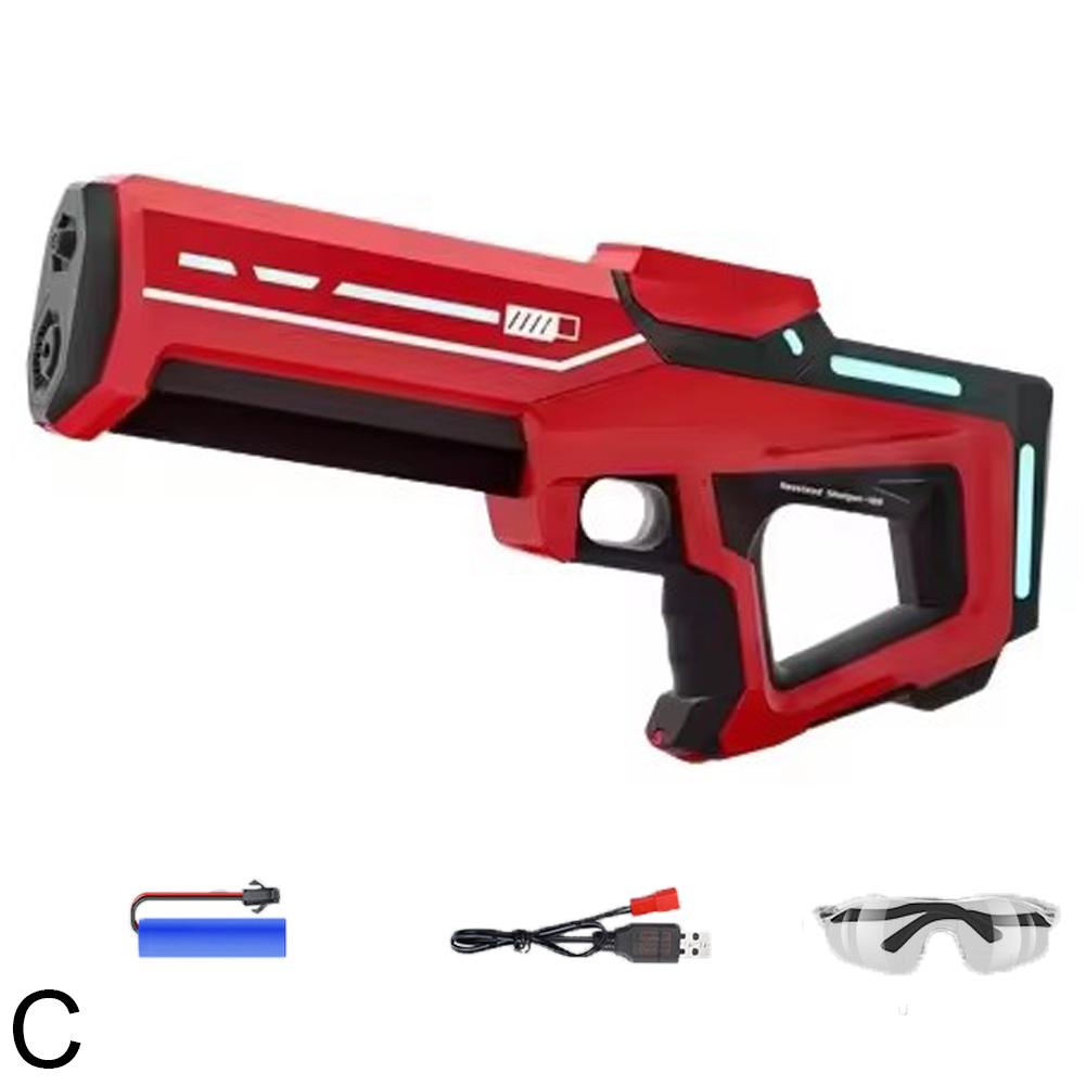 Pistola de agua eléctrica de pulso, juguete de absorción de agua automático genial para niños, pistola de agua de inducción de ráfaga.