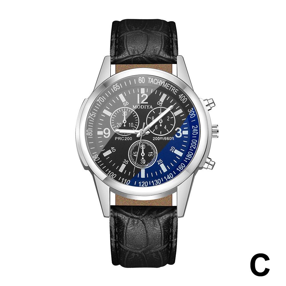 thumbnail image 1 of Reloj de moda para hombre, reloj de regalo, reloj de cuarzo, reloj de moda con correa de cristal azul claro para hombre., 1 of 7