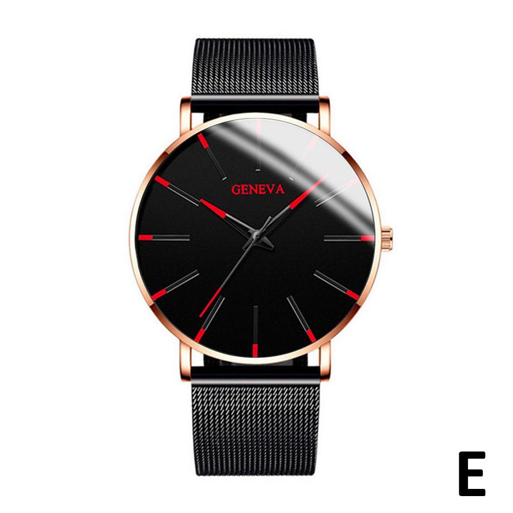 Reloj de moda para hombre, reloj de cuarzo para hombre, correa de malla.