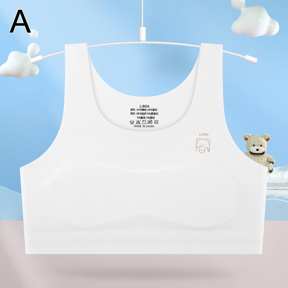 thumbnail image 1 of Ropa interior para niñas estilo chaleco pequeño, sujetador sin costuras para el período de desarrollo, para niñas, adolescentes, estudiantes de secundaria, estudiantes de verano, 1 of 7
