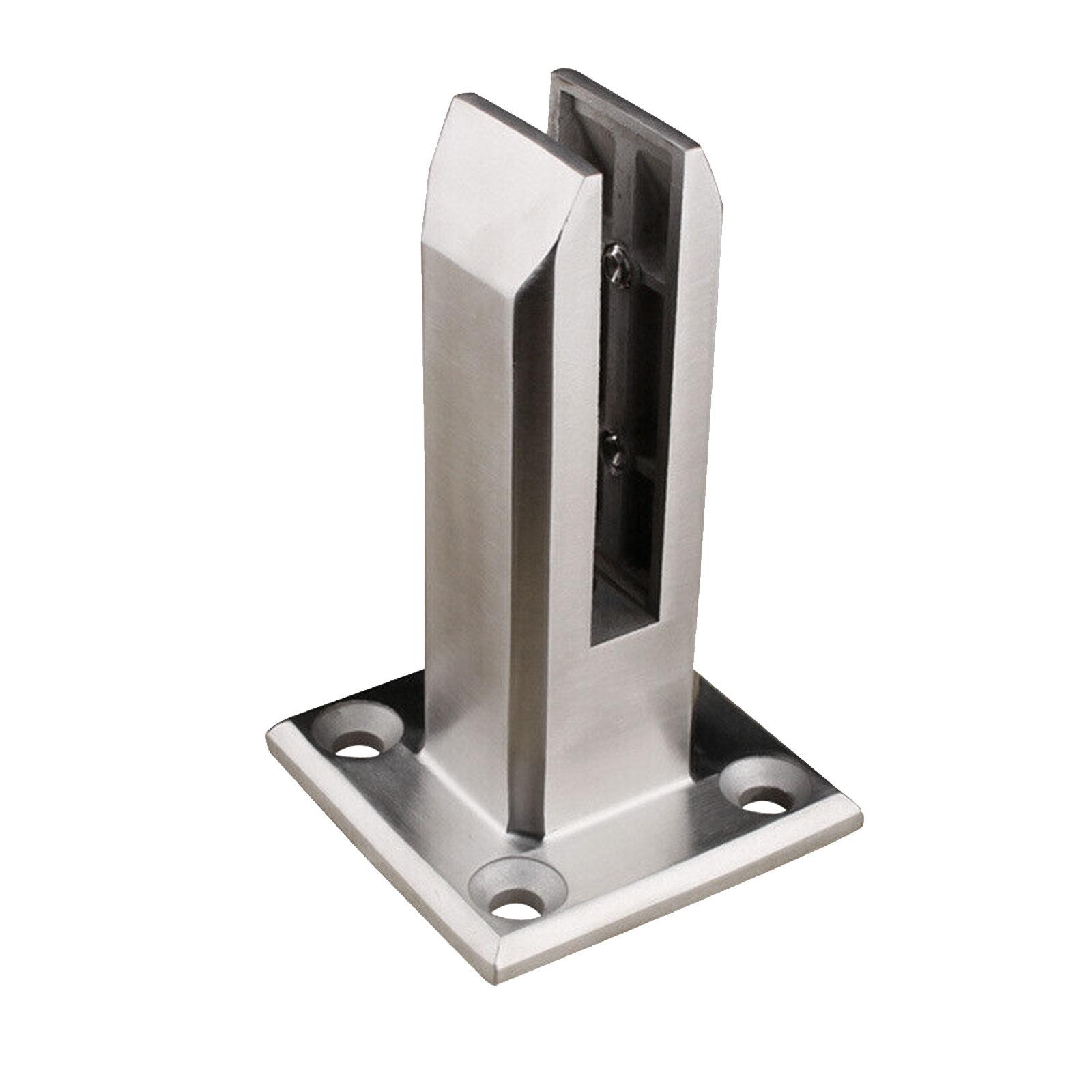 thumbnail image 1 of Abrazadera de acero inoxidable 304 para fijación de vidrio en pisos, piscinas, barandillas, escaleras, accesorios para pasamanos. Abrazadera para vidrio de piscina., 1 of 7